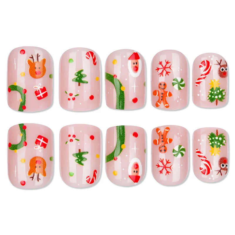 Festliches Feiertags-Themen-Nageldesign