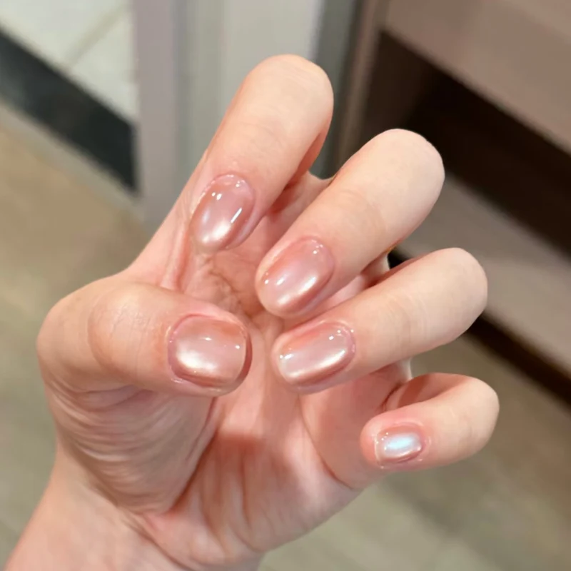Premium Glänzende Quadratische Press-On-Nagelerweiterungen