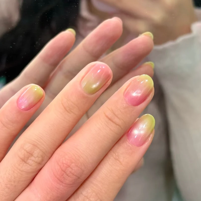 Premium Glänzende Quadratische Press-On Nagelverstärkungen