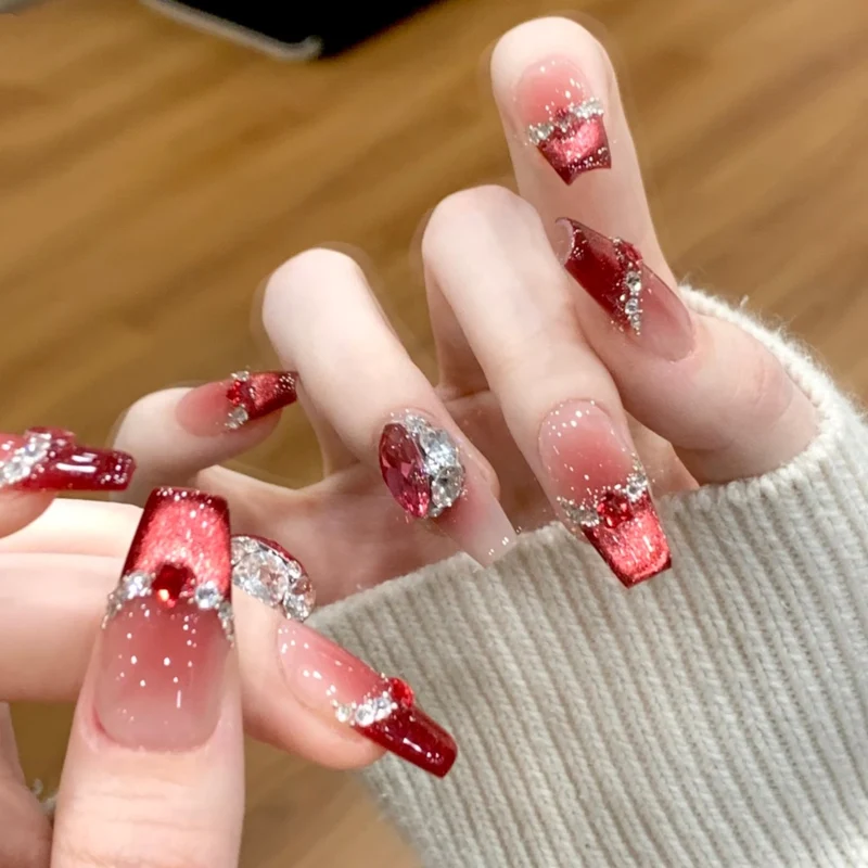 Premium Glänzende Gel Nagelverlängerungen
