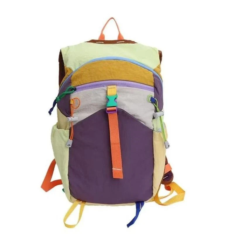 Farbenfroher Mehrfach-Taschen Rucksack Karnz