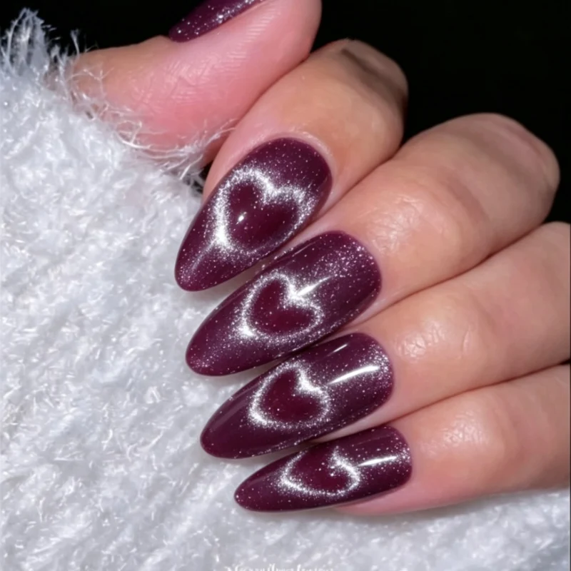 Herz Design Stiletto Press-On Nägel