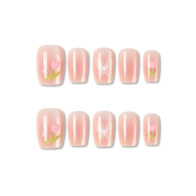Dekorative florale Gel-Nagelverstärkungen