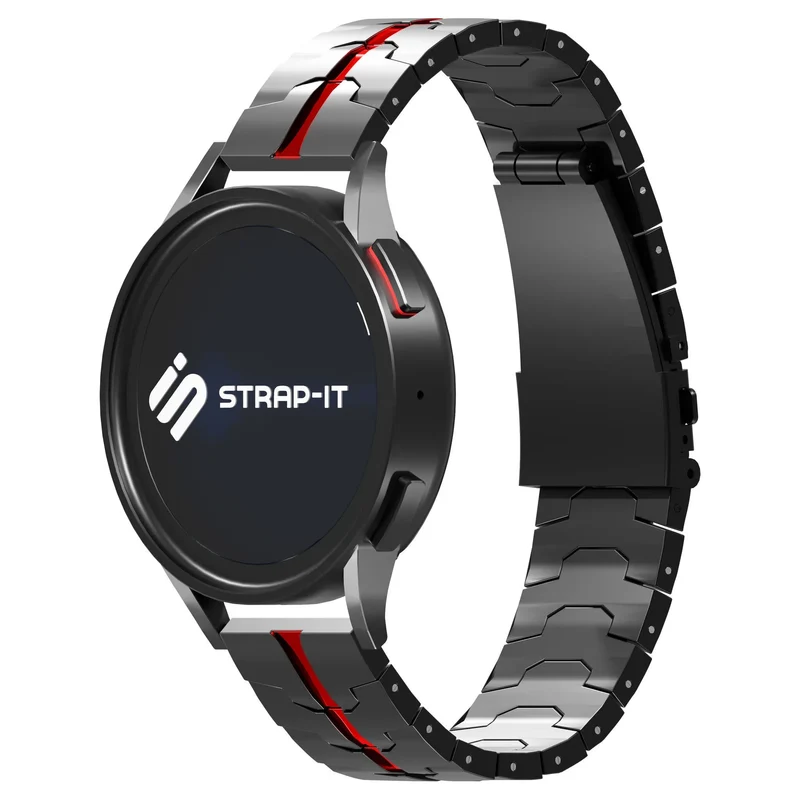 Huawei Watch GT Stahlarmband (schwarz/rot)
