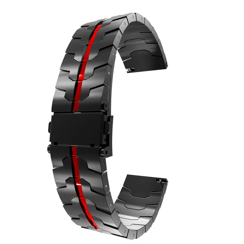 Huawei Watch GT Stahlarmband (schwarz/rot)