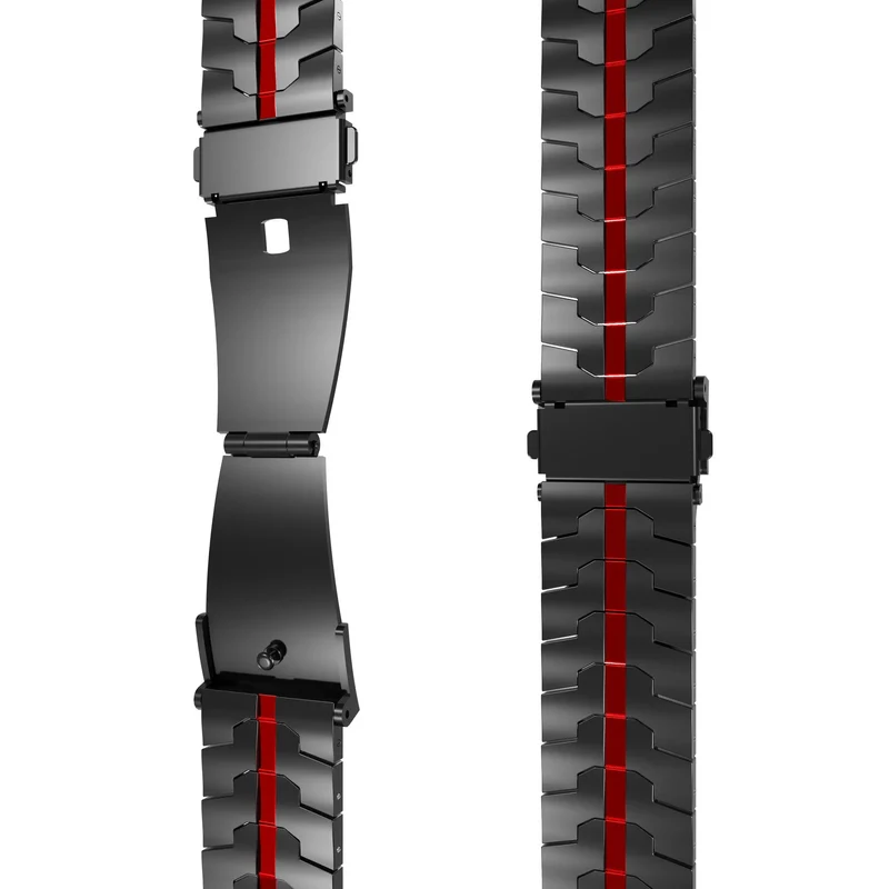 Huawei Watch GT Stahlarmband (schwarz/rot)
