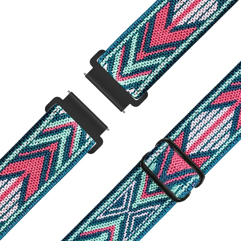 Bandz Actyve Smartwatch 20mm Elastisches Nylonband (Blau Mix)