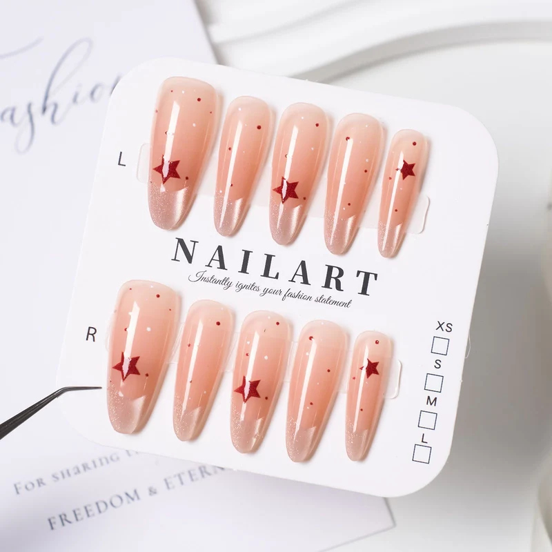 Stylisches Press-On-Nagelset