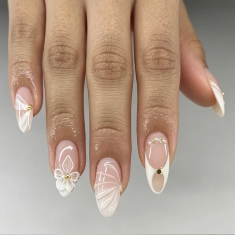 Stylishes Press-On Nagelkunst Set