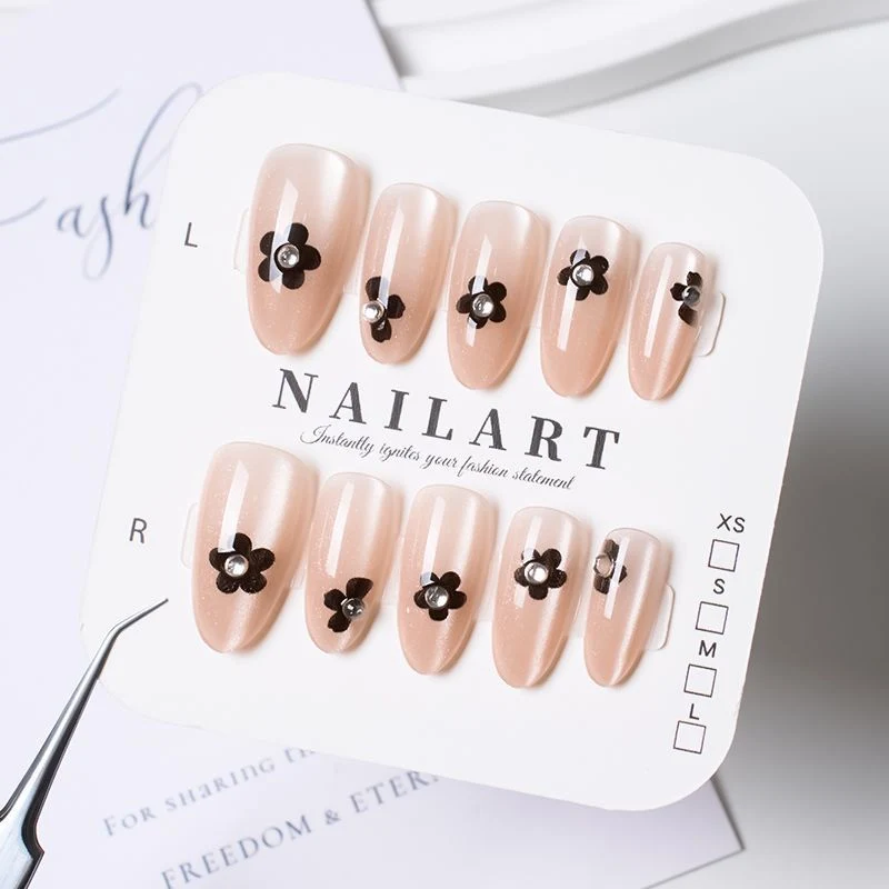 Dekorative Press-On Nagelset