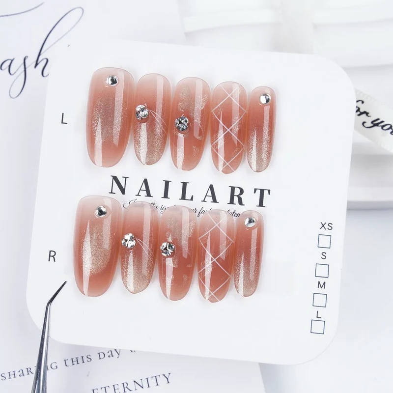 Dekorative Press-On Nagelset