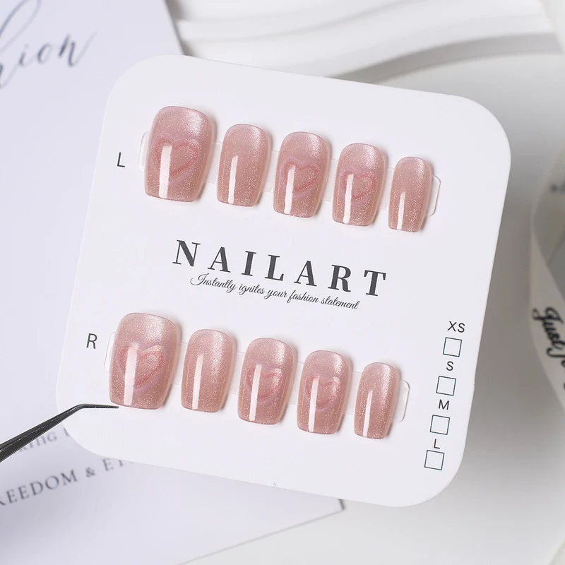 Dekorative Press-On Nagelset