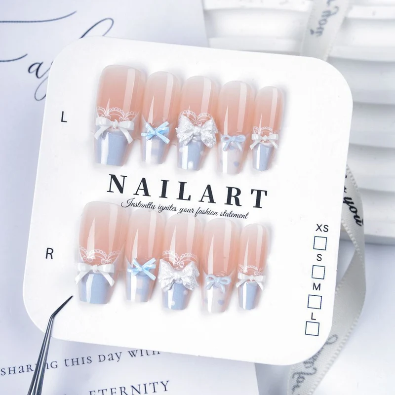 Dekorative Press-On Nagelset