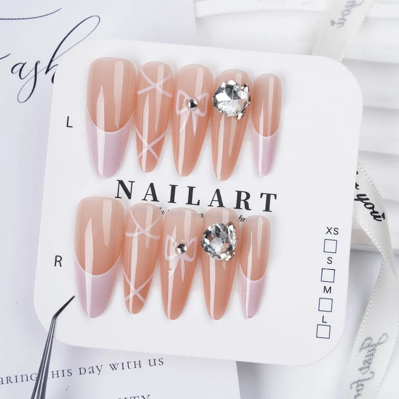Dekorative Press-On Nagelset