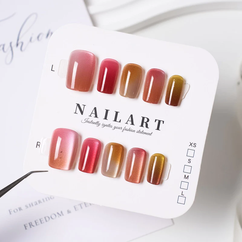 Dekorative Press-On Nagelset