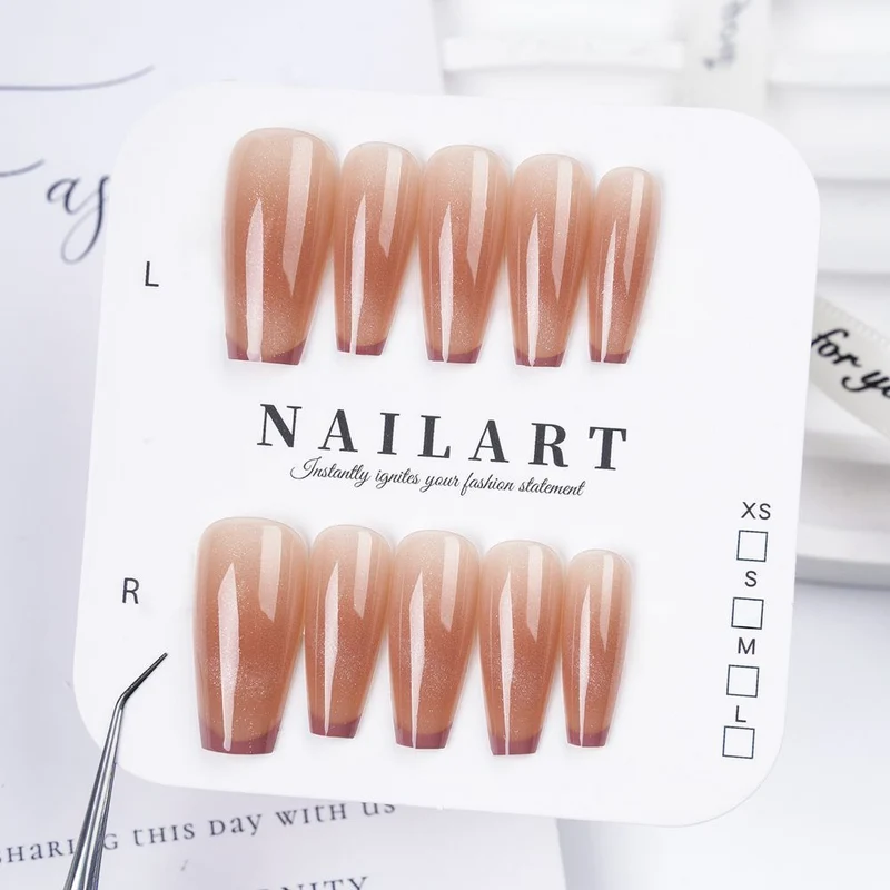 Dekorative Press-On Nagelset