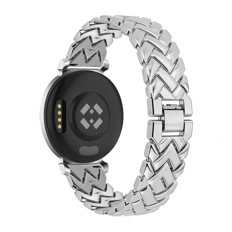 Bandz Pebble Round 2 - 14mm Metallarmband 'V-Type' (Silber)