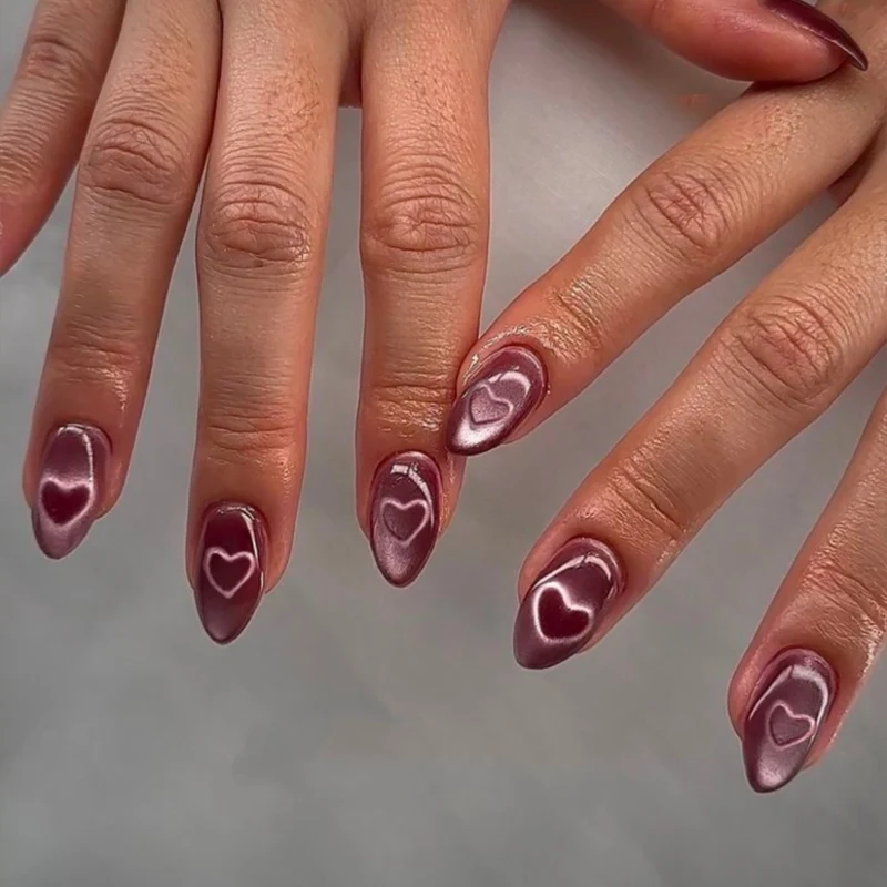 Herz Design Gel Nagelverlängerungen