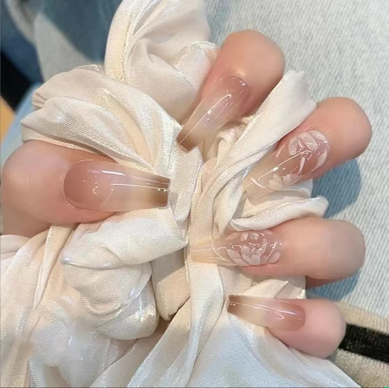 Dekorative 3D Glitzer Stiletto Nagelverstärkungen