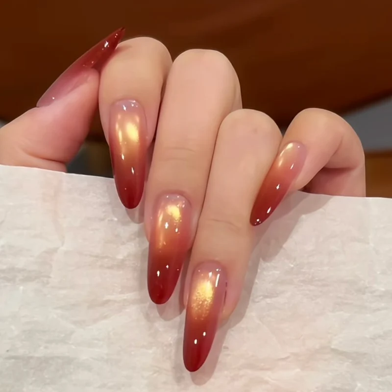 Ombre Stiletto Nagelverstärkungen