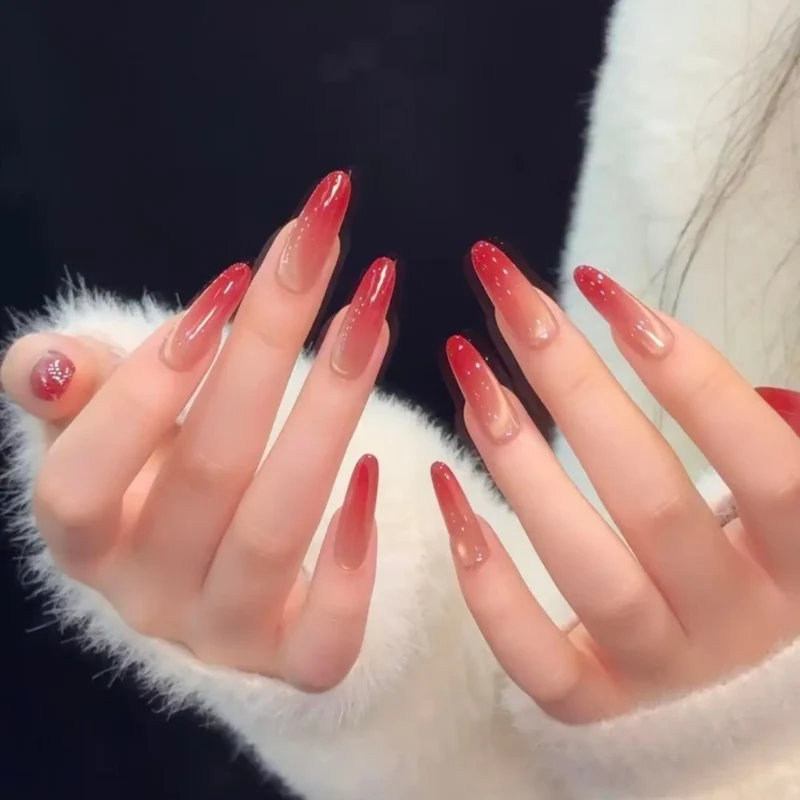 Ombre Stiletto Nagelverstärkungen