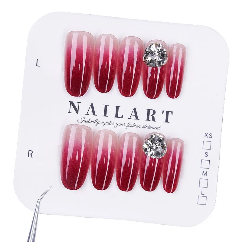 Ombre Glamouröse Nagelverzierungen