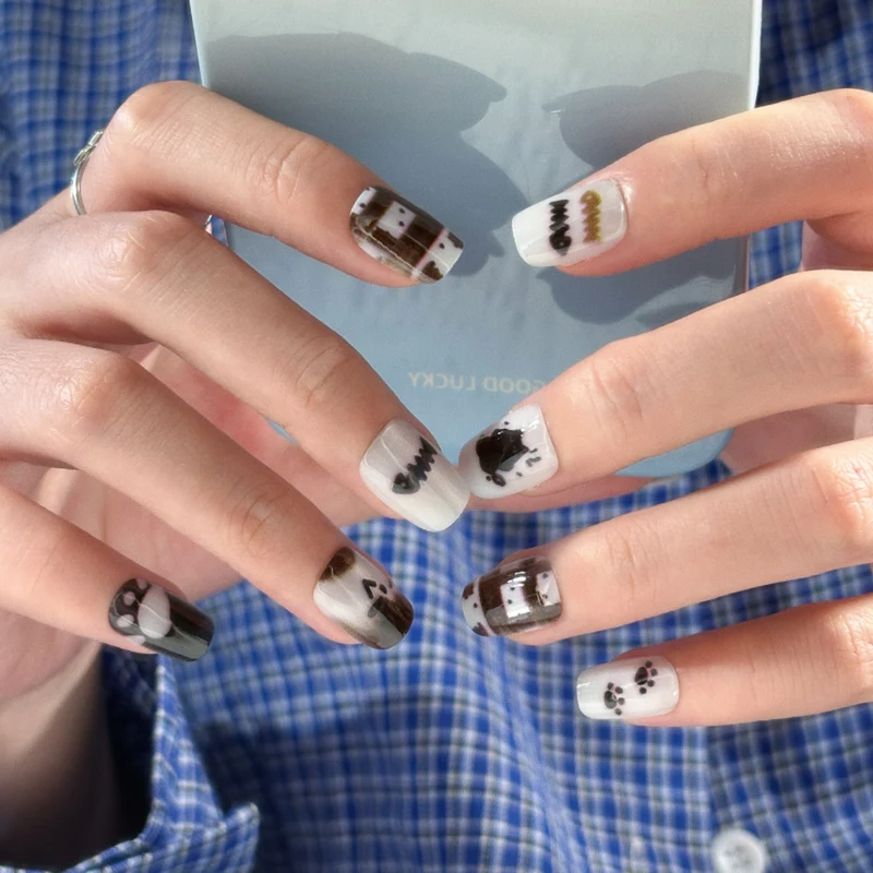 Dekorativer Luxus Press-On Nagelkunst Set