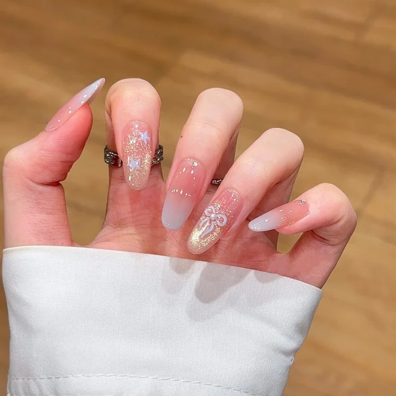 Dekorativer Luxus Press-On Nagelkunst Set