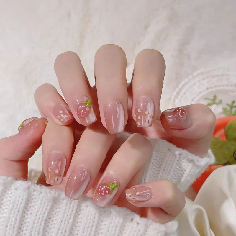 Dekorativer Luxus Press-On Nagelkunst Set