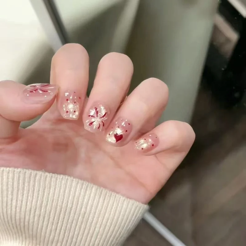 Elegante Künstlerische Stiletto Nagelverzierungen