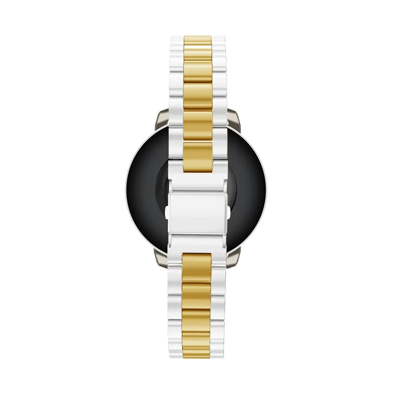 Bandz Pebble Round 2 - 14mm Stahlarmband 'Classic' (Silber/Gold)
