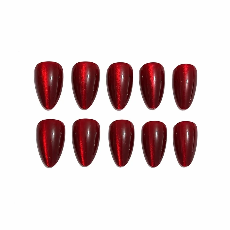 Glänzende Ombre Nagelkunst Verlängerungen