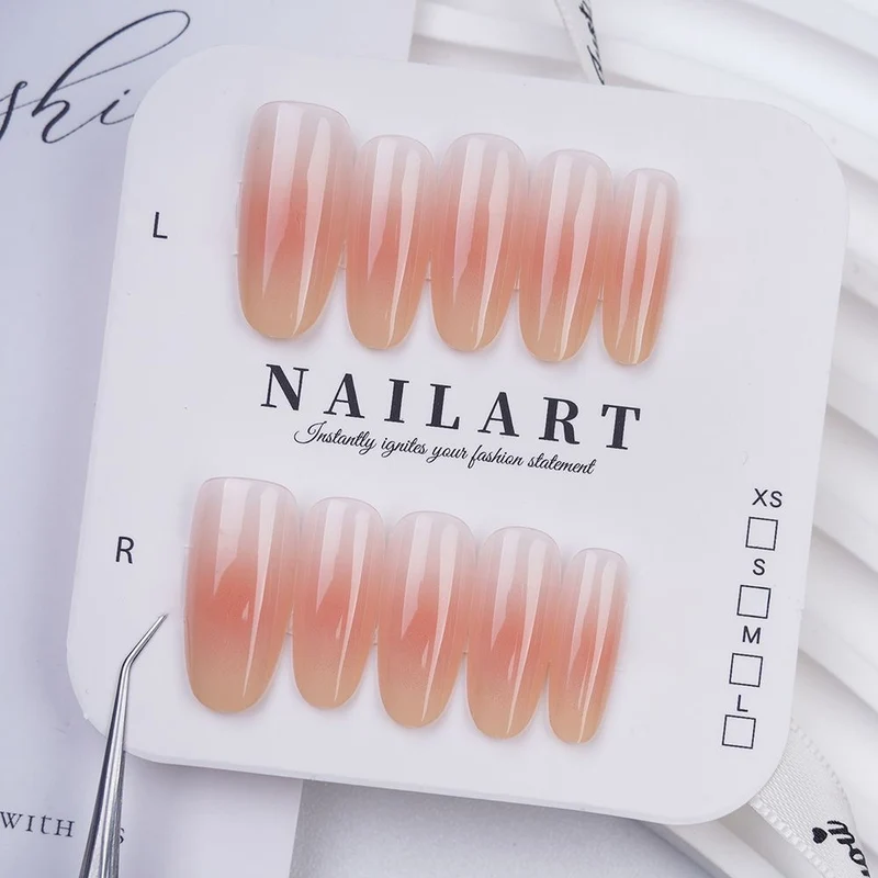 Schmetterling-inspirierte Stiletto Press-On Nägel