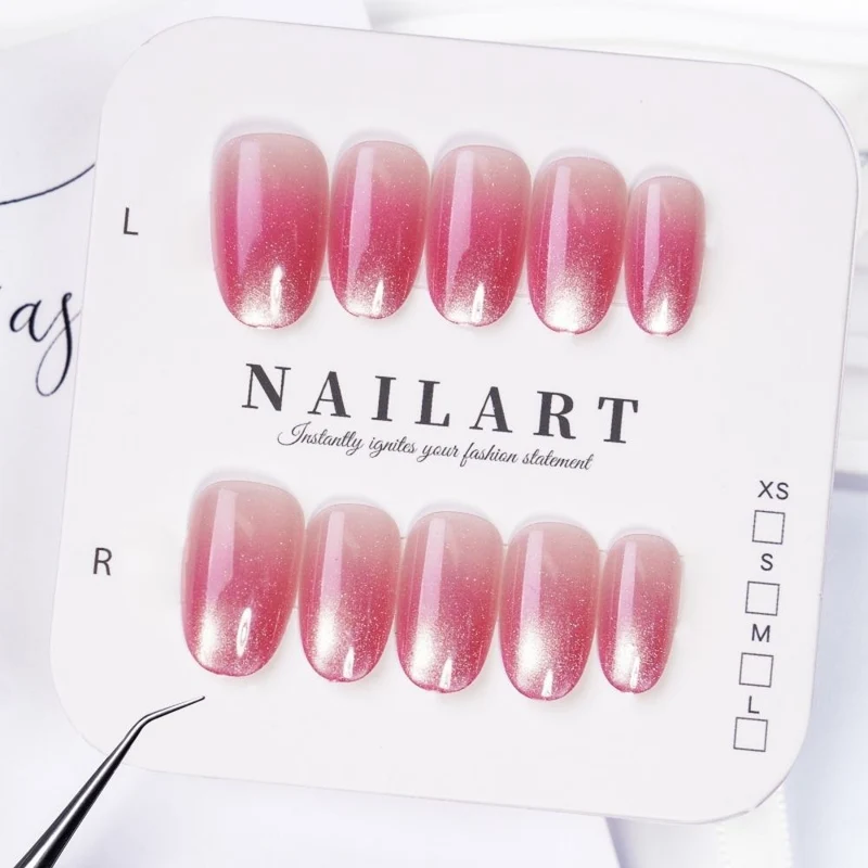 Schmetterling-inspirierte Stiletto Press-On Nägel
