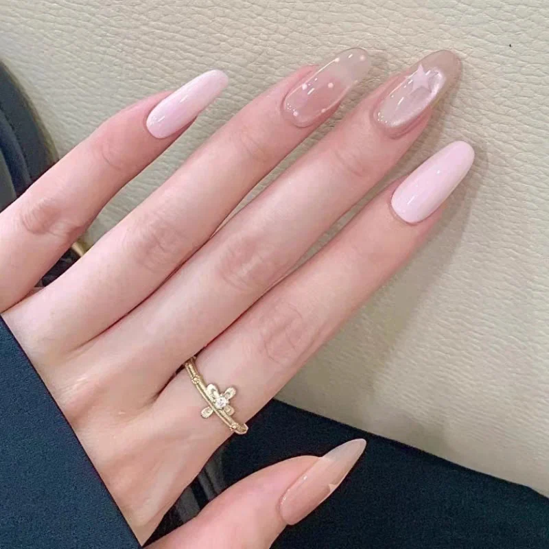 Elegante lange Stiletto-Nagelverstärkungen