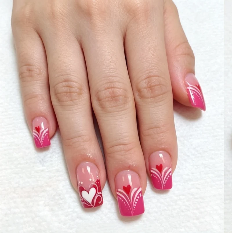 Dekorative Gel-Nagelverzierungen