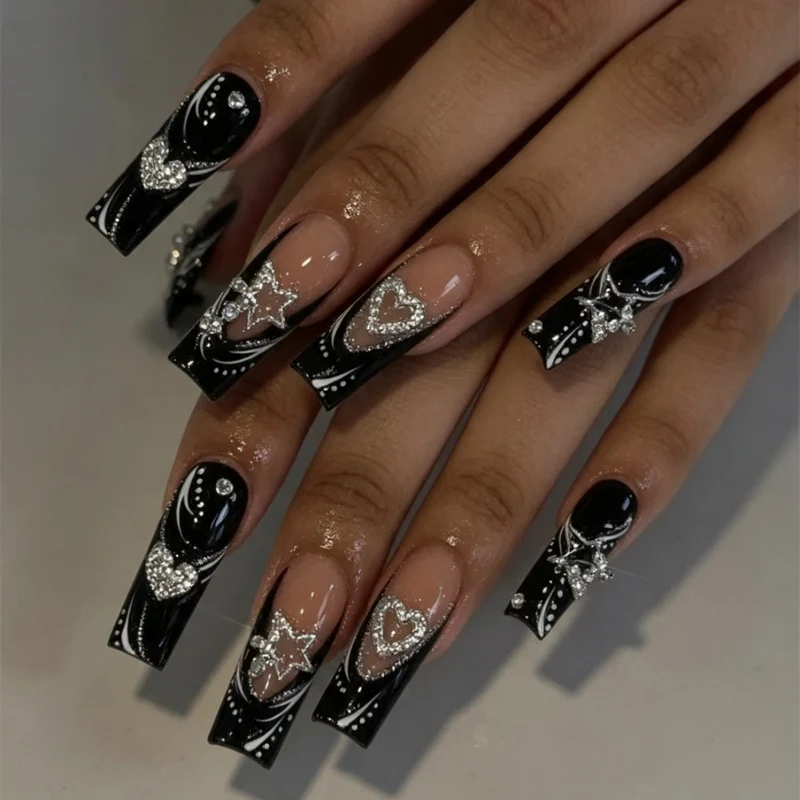Designer Stern-Besetztes Nagelset