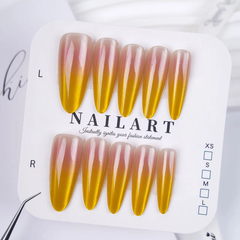 Dekorativer Stiletto Press-On Nagelset