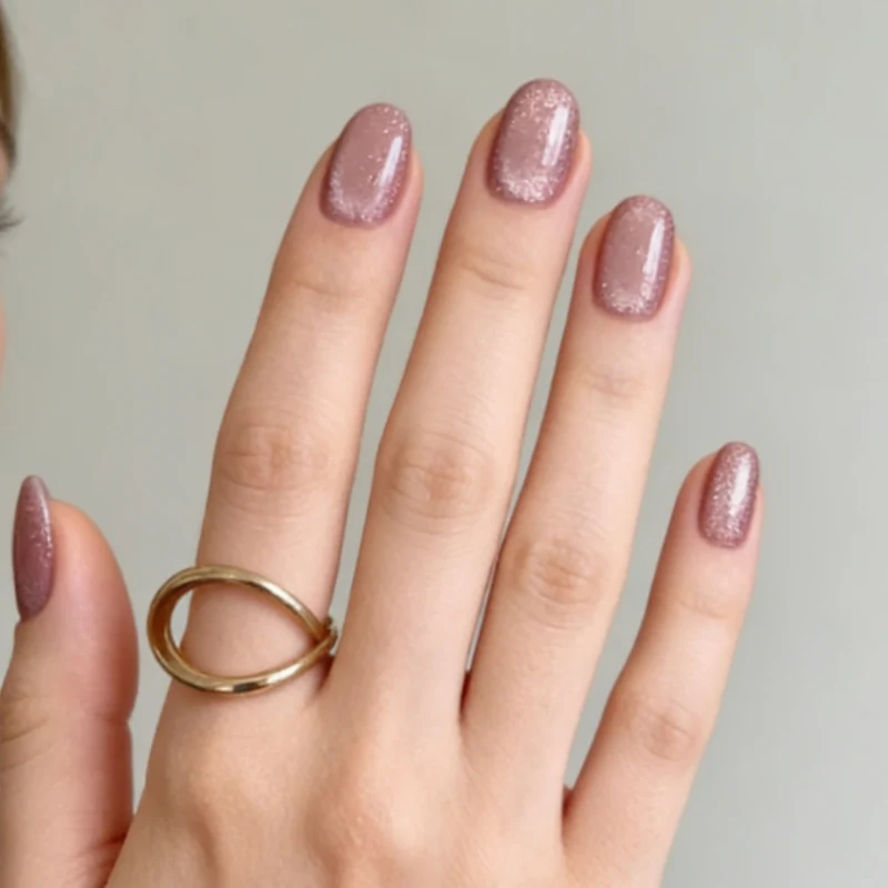 Glitzernde Gel-Nagelverstärkungen
