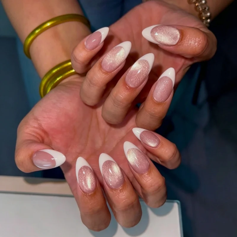 Künstlerische Sternenklare Nacht Press-On Nagelverlängerungen