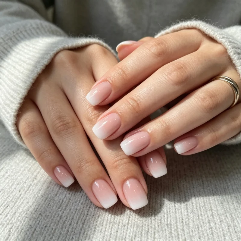 Französische Tip Acryl Nagel Set
