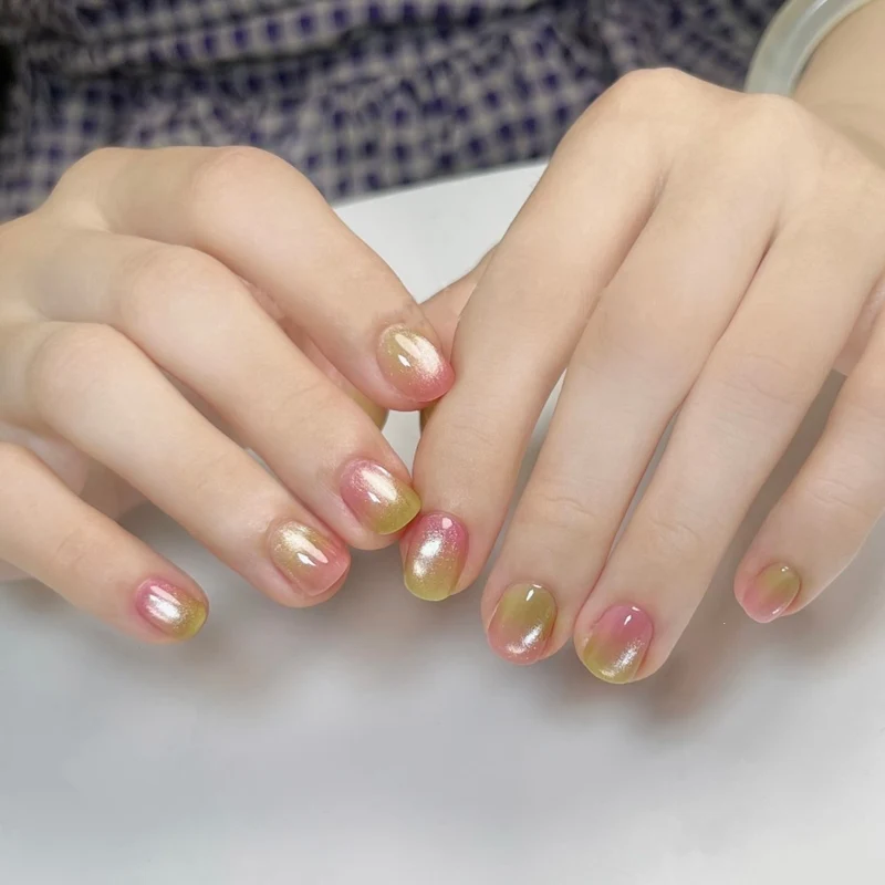 Künstlerisches Floral Press-On Nagel Set