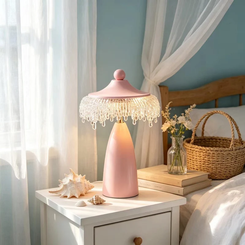 Elegante Kristall-Tischlampe 1790694878