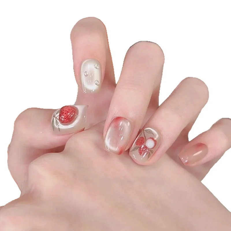 Künstlerische Blumennagelverlängerungen