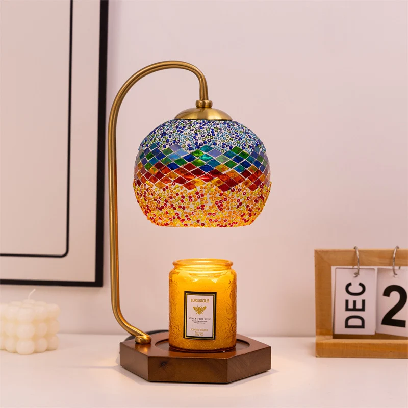 Mosaikglas-Tischlampe