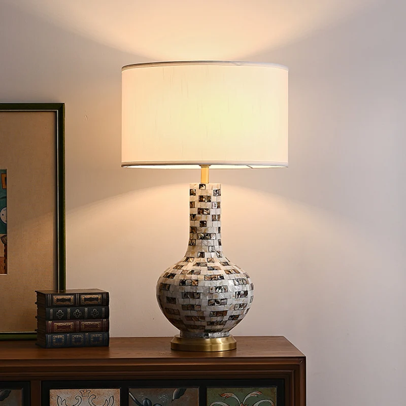 Künstlerische Mosaik Tischlampe