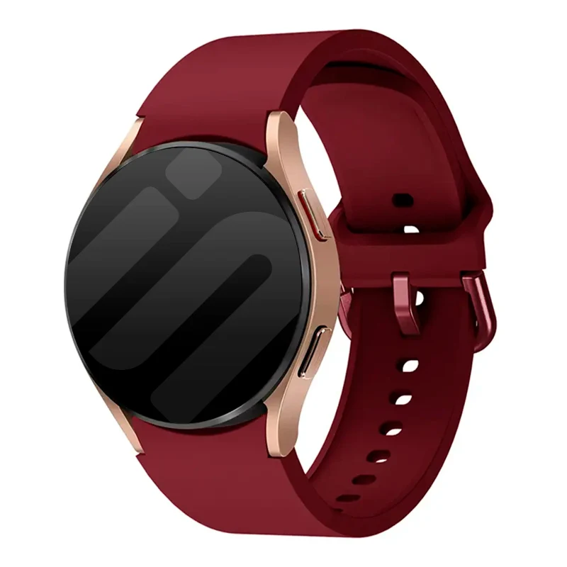Samsung Galaxy Watch 4 - 40mm Silikon Schnallenarmband (Wrinrot)