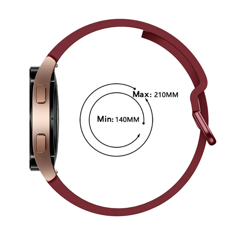 Samsung Galaxy Watch 4 - 40mm Silikon Schnallenarmband (Wrinrot)