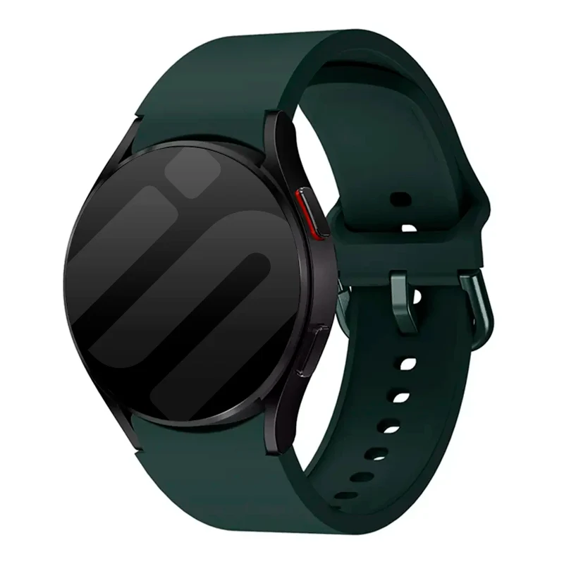Samsung Galaxy Watch 4 - 40mm Silikon Schnallenarmband (Dunkelgrün)