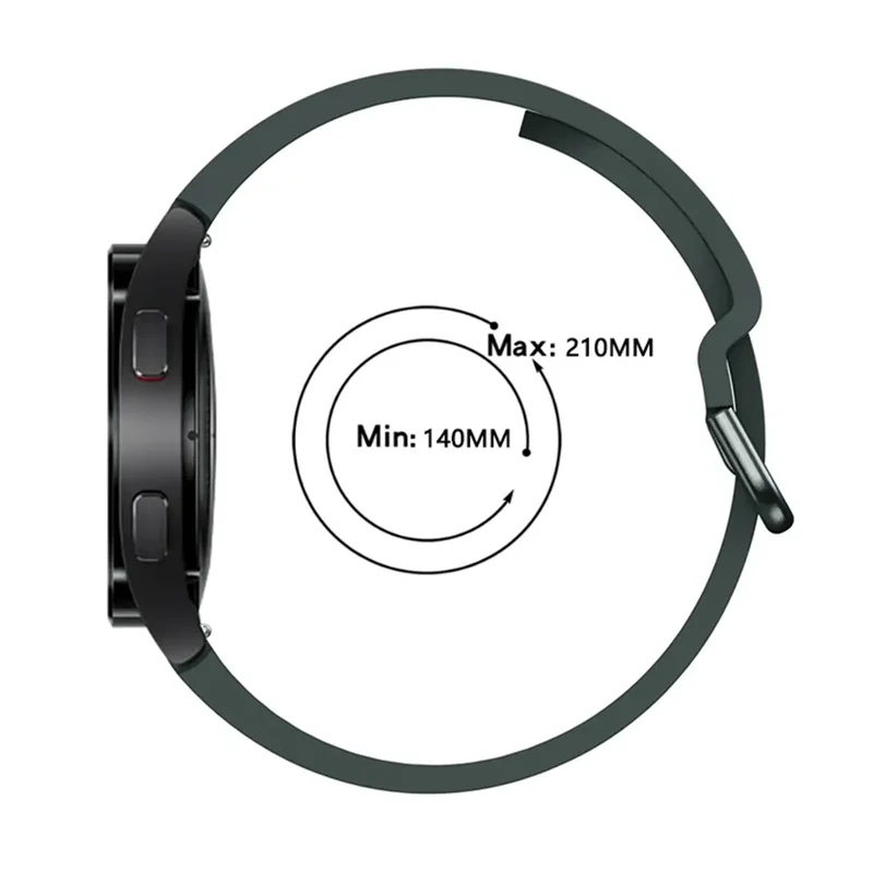 Samsung Galaxy Watch 4 - 40mm Silikon Schnallenarmband (Dunkelgrün)